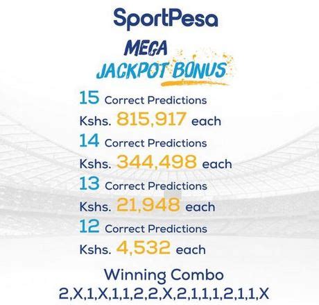 Sportpesa Mega Jackpot Result, Winners and Bonuses Last Week.